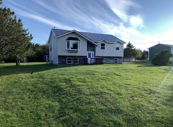 Newly renovated split level home with a spacious front and back yard