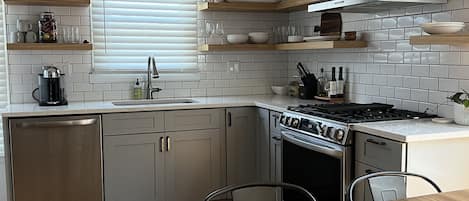 Light-filled, roomy kitchen