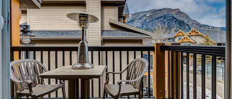 Private balcony to enjoy a cup of coffee with beautiful views. 