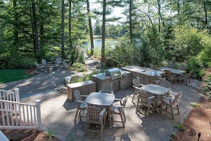 Outdoor Kitchen area view of lake
