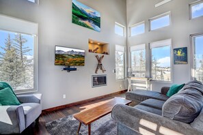 Cozy Living Room space with gas fireplace