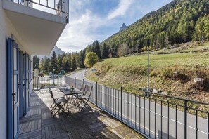 Schöne Aussicht vom Balkon