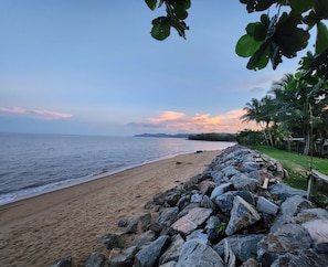 Beach at back of property 