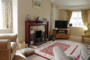 Comfortable lounge at Cherry Tree Cottage in West Burton, Wensleydale in the Yorkshire Dales