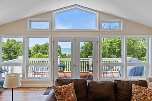 Beautiful view of Lake Michigan from the the living area on the 4th floor