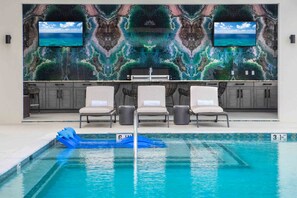 Pool entry. 