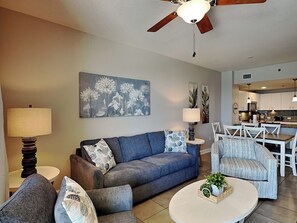 Living Area - Queen Sleeper Sofa
