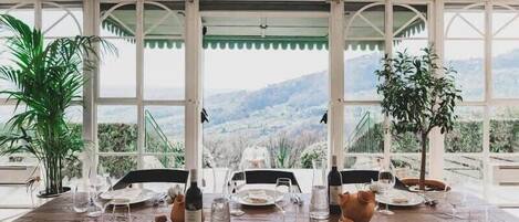 Dining area with a view!