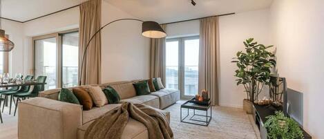 Beautifully decorated living space with