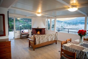 Living Area with Marina View