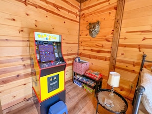 Pacman Arcade game and board games and puzzles kids (& adults) love it!