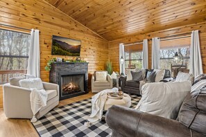 Enjoy time cuddling up by the fire or watching your favorite show on the smart tv.