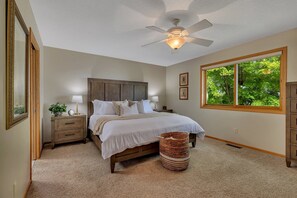 Spacious main level primary bedroom 