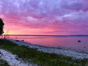 Lake front sunset. 