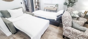 twin sofabed and twin ottoman pull out bed 