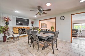 Dining Area | Fireplace