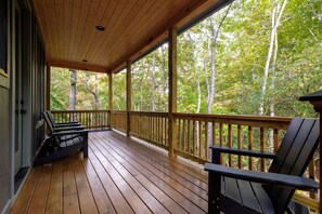Side Porch Overlooking Fall Forest