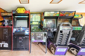 You could spend hours playing in our vintage arcade.