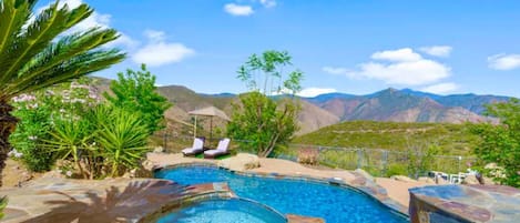 Heated in-ground pool and heated spa that you will love...