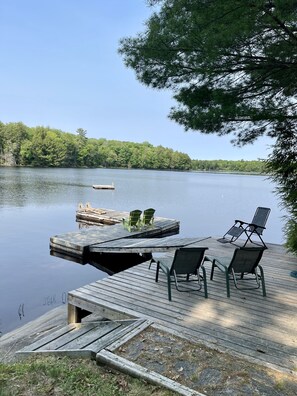 Enjoy your private dock and swim raft