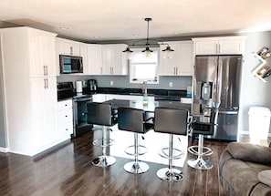 Kitchen with Bar Seating 