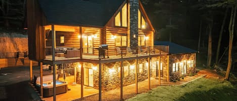 Experience the enchantment of "The Big Dipper" illuminating under the night sky!