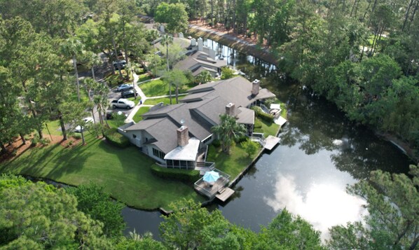 High Overhead Pond and Villa