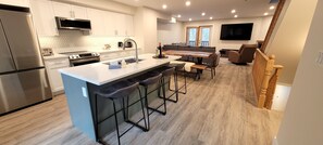 Open plan living, kitchen and dining area