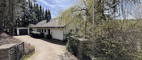 front entrance of the villa.
