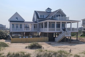 EAST side of the house, pool in front. - EAST side of the house, pool in front.