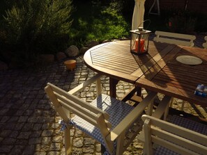 Haus Seegang Terrasse und Garten