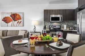 A sufficient space for dining with your family.