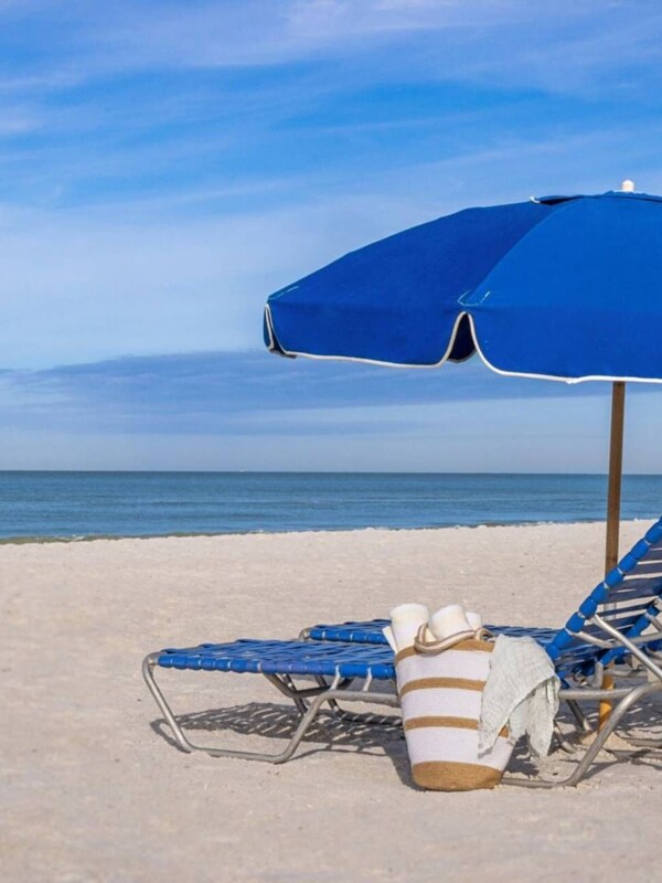 Beautiful Beach, Umbrellas and Chairs for rent