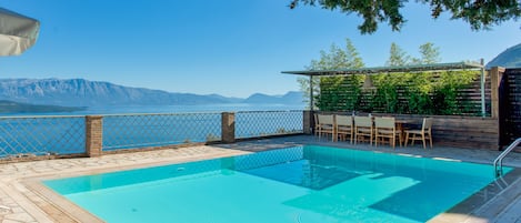 Villa Aethra's breathtaking sea views and private pool.