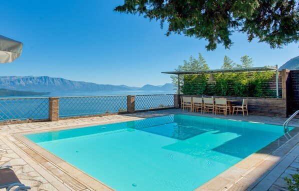 Villa Aethra's breathtaking sea views and private pool.