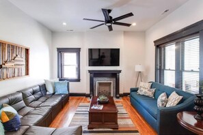 Four unique living rooms in this amazing space.