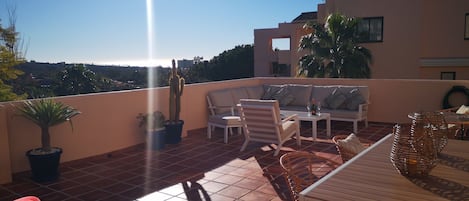 65m2 beautiful sunny south facing terrace at Casa Jolasol