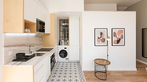 Fully equipped kitchenette. Dishwasher and washing machine included! #modern #lovely