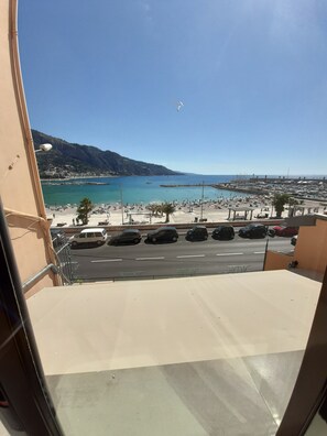 Utsikt mot havet/stranden