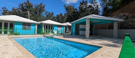 Gazebo and pool