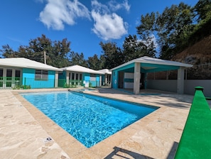 Chalet De Buyé pool and kiddie pool