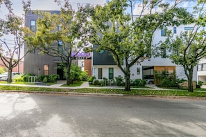 building on left is subject property. Building on right is leased separately.