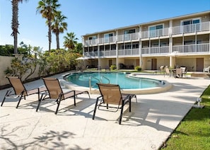 Heated saltwater pool year around!