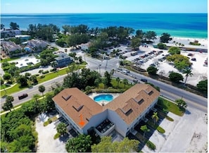 Our condo is a two minute walk to the beach across the street.