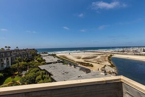 Ocean views from the upstairs balcony