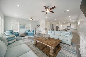 Dusk Til Dune - Gorgeous Vacation Rental Beach House with Elevator, Golf Cart, Community Pool, and Ocean Views from Rooftop Patio in Dune Allen Beach, Florida - Bliss Beach Rentals