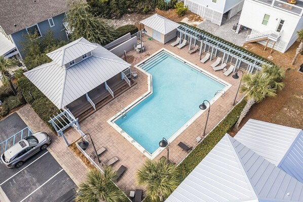 Dusk Til Dune - Gorgeous Vacation Rental Beach House with Elevator, Golf Cart, Community Pool, and Ocean Views from Rooftop Patio in Dune Allen Beach, Florida - Bliss Beach Rentals