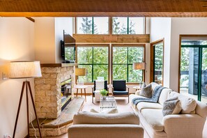 Main Floor - Living Room with Gas Fireplace