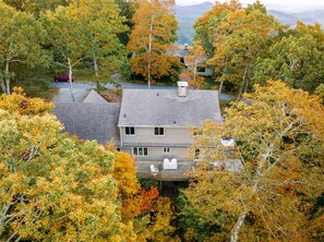 View of deck from above