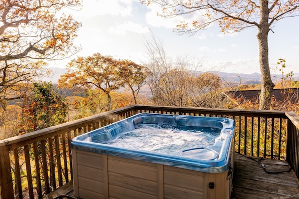 Hot tub with view